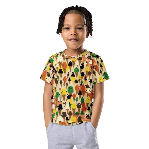 Cone Carnival on a Kids Crew Neck T-Shirt