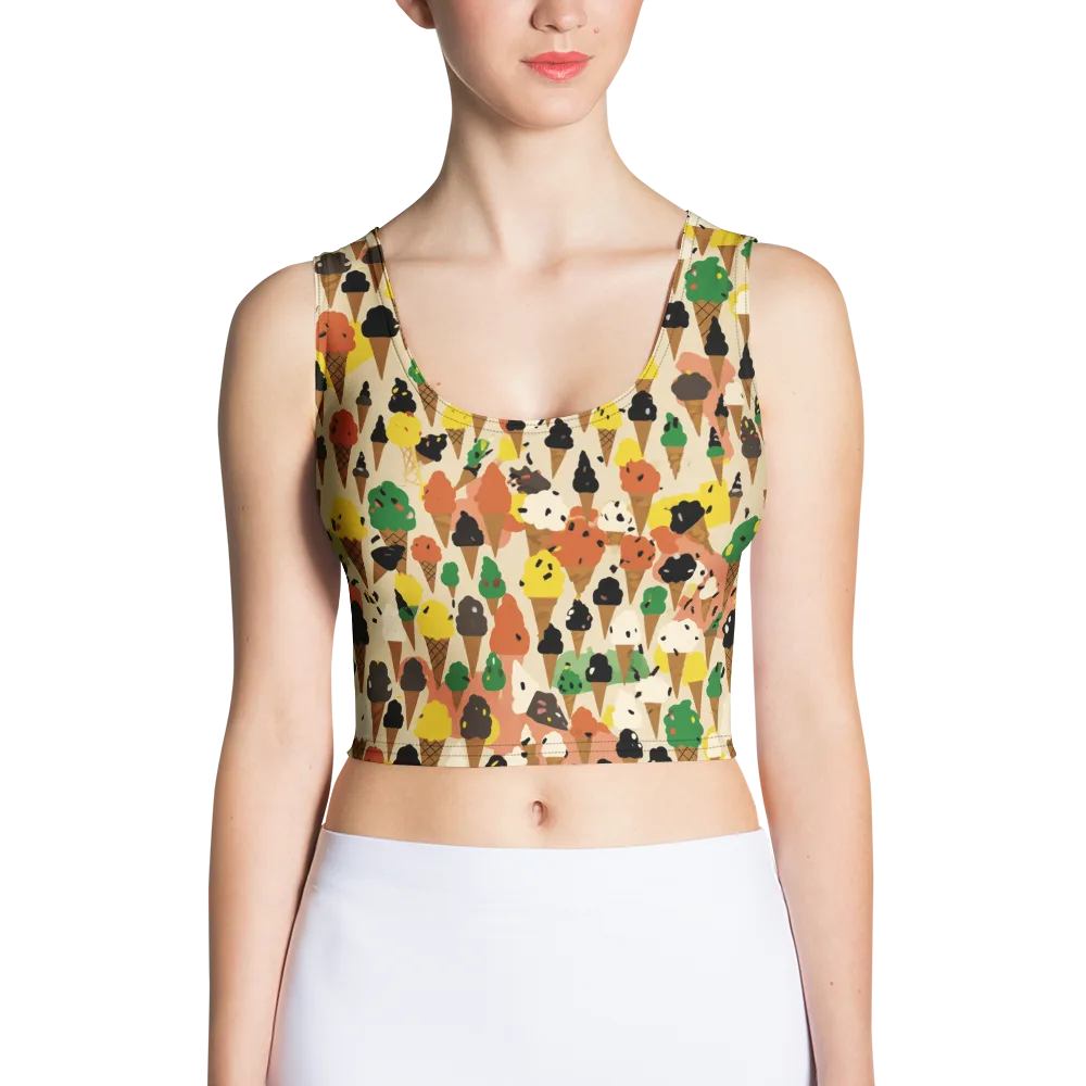 Cone Carnival on Crop Top — Front