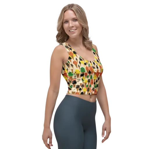 Cone Carnival on a Crop Top