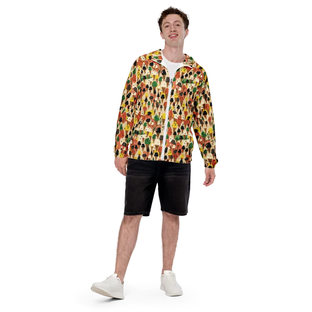 Cone Carnival on Men's Windbreaker — Front