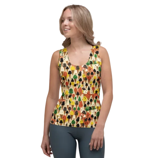 Cone Carnival on a Women's Tank Top