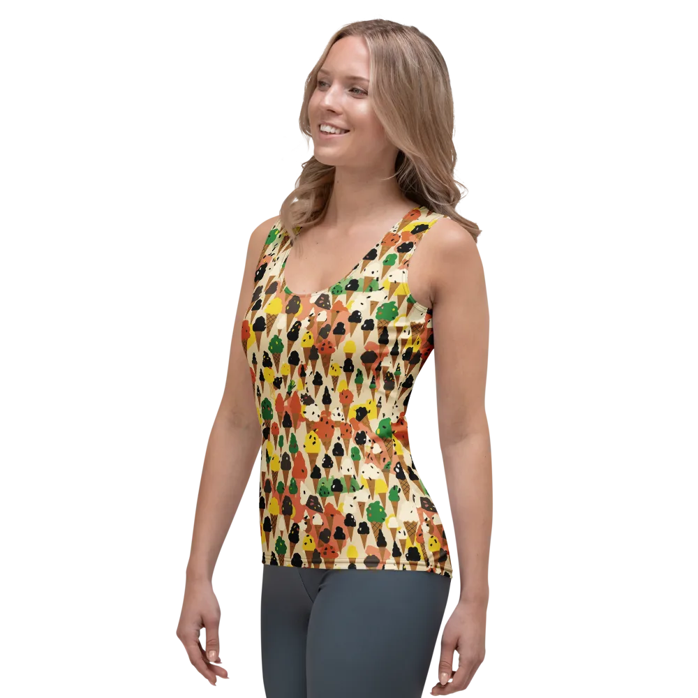 Cone Carnival on Women's Tank Top — Left Front