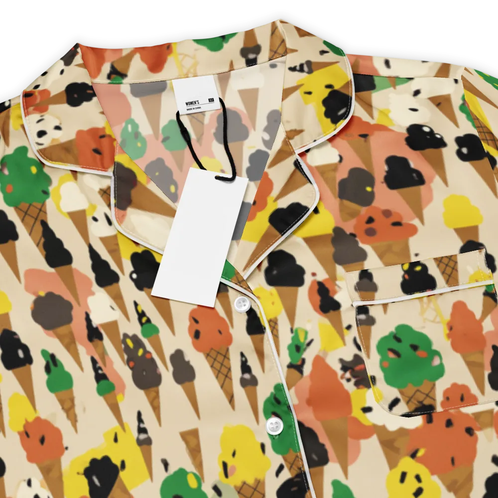 Cone Carnival on Women's Short Sleeve Pajama Top — Product details