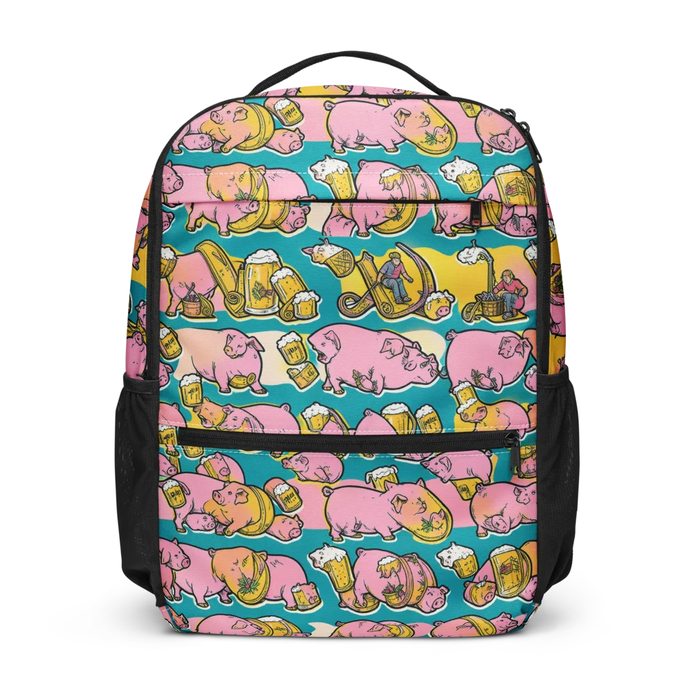 Pork And Pilsner on Utility Backpack — Front