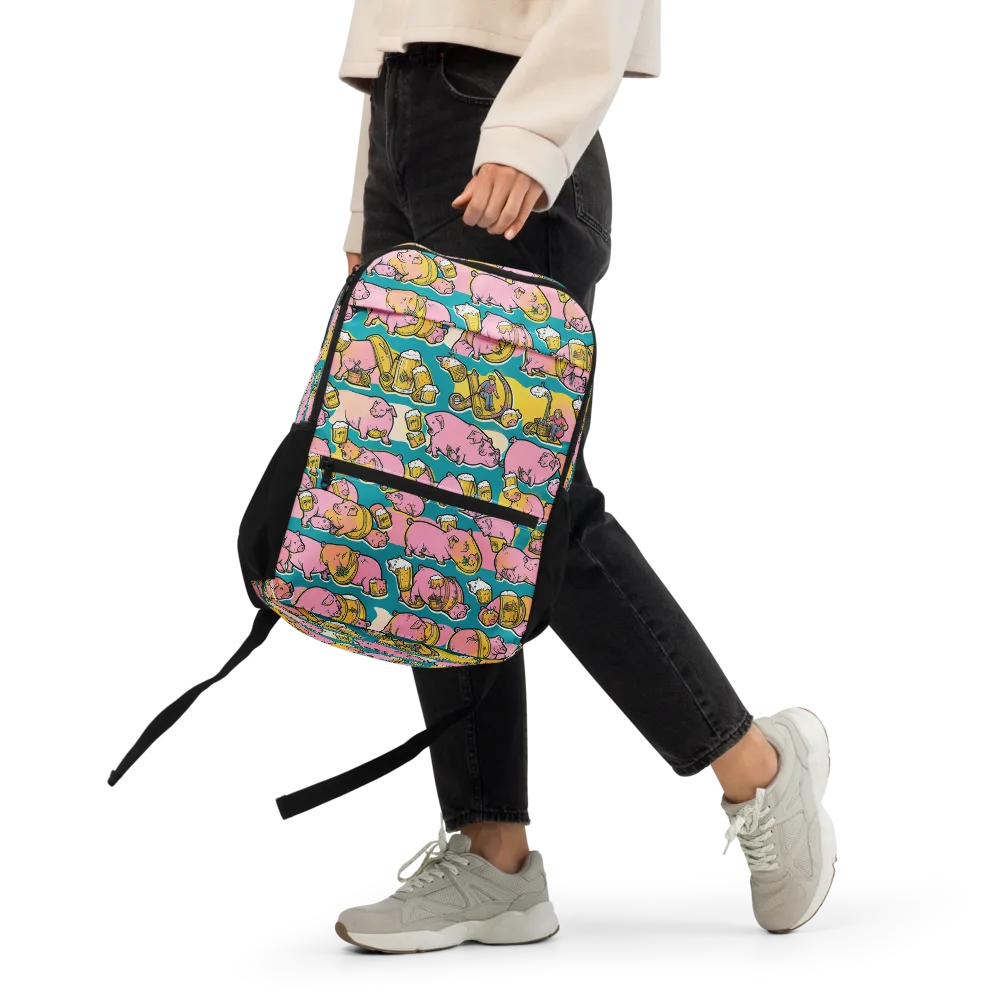 Pork And Pilsner on Utility Backpack — Front
