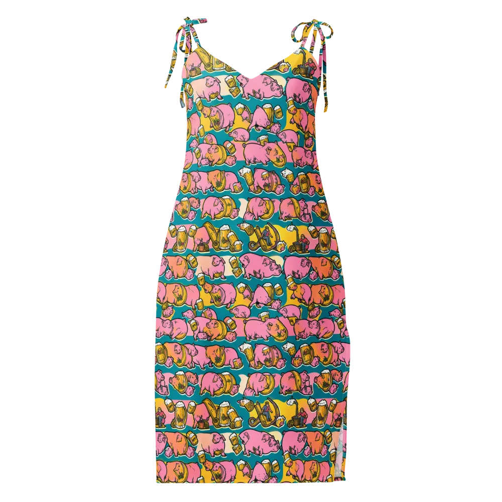 Pork And Pilsner on Slip Dress — Front