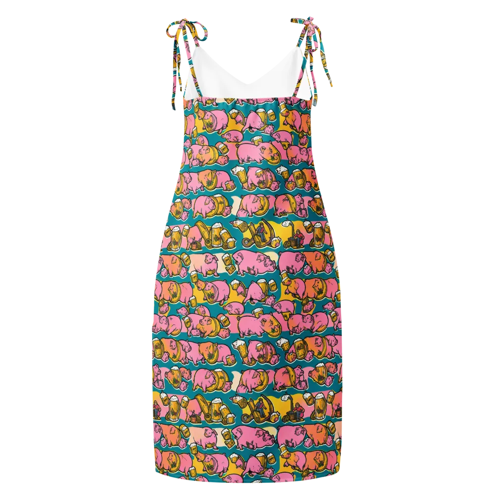 Pork And Pilsner on Slip Dress — Back