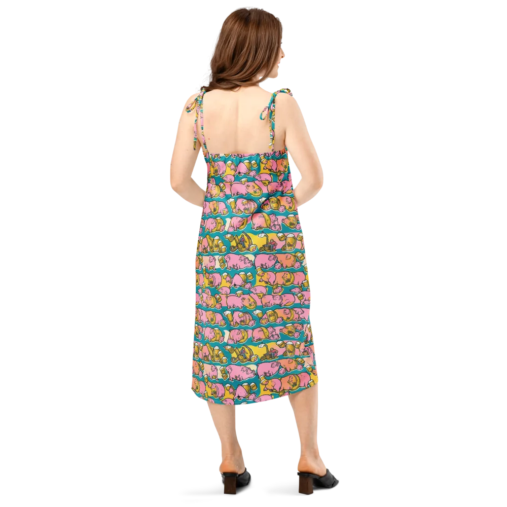 Pork And Pilsner on Slip Dress — Back