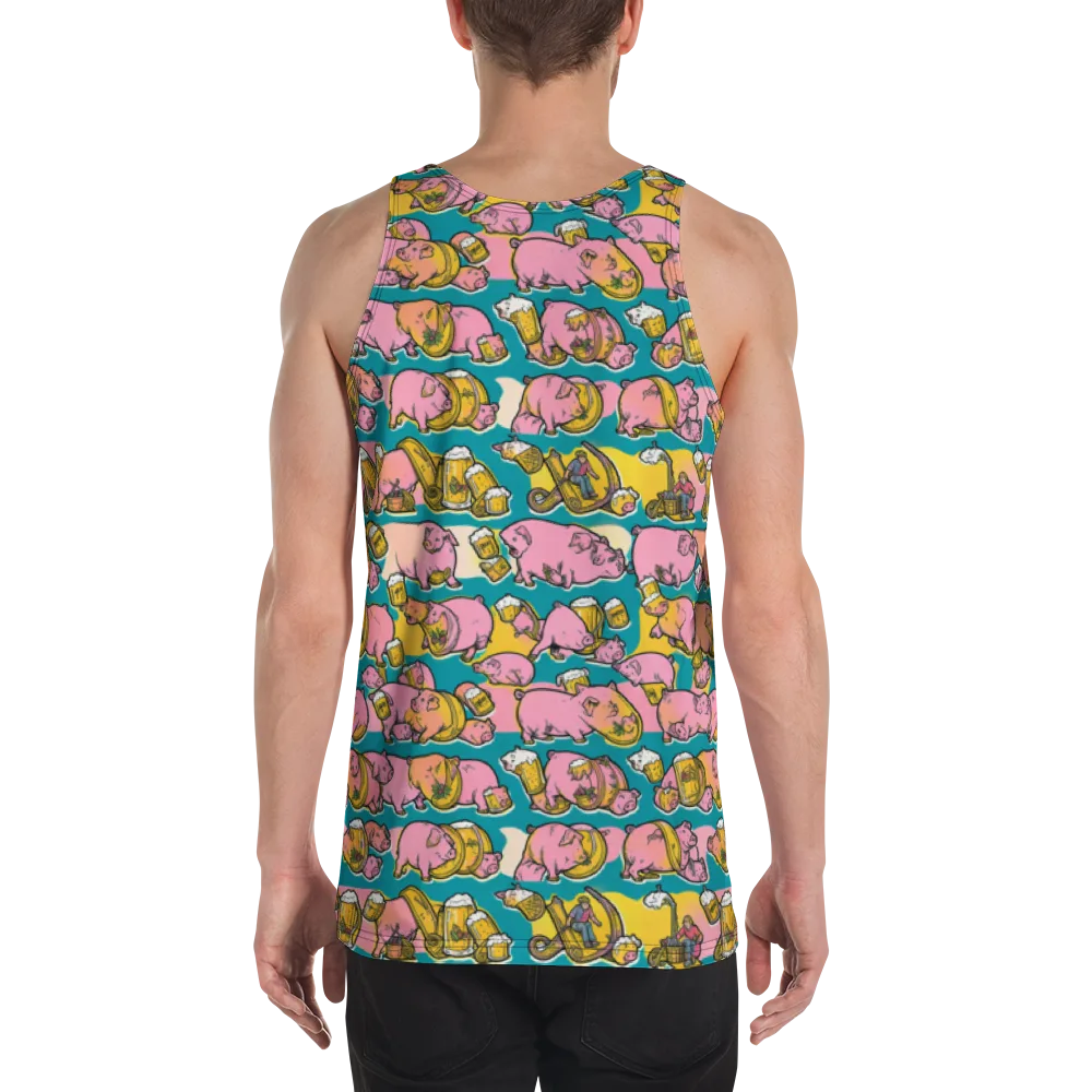 Pork And Pilsner on Men's Tank Top — Back