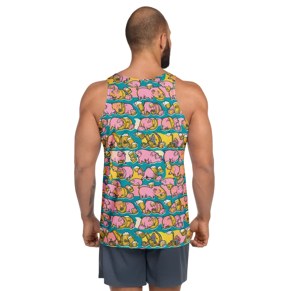 Pork And Pilsner on Men's Tank Top — Back