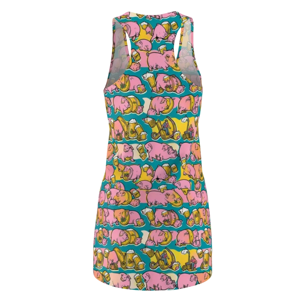 Pork And Pilsner on Racerback Dress — Back