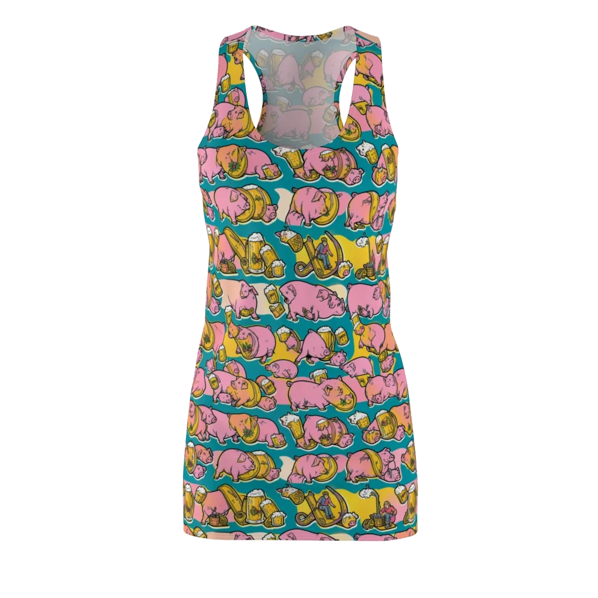 Pork And Pilsner on Racerback Dress — Front
