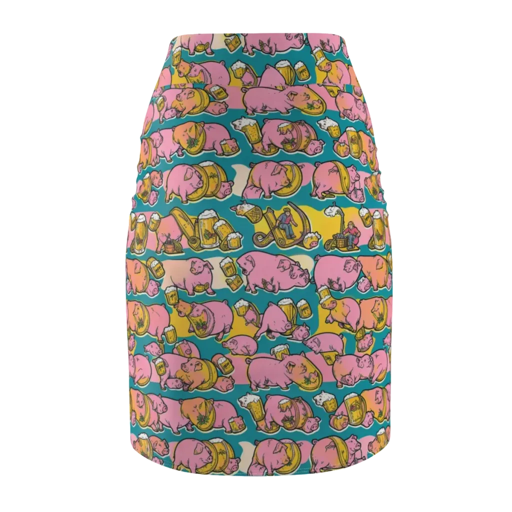 Pork And Pilsner on Pencil Skirt — Back
