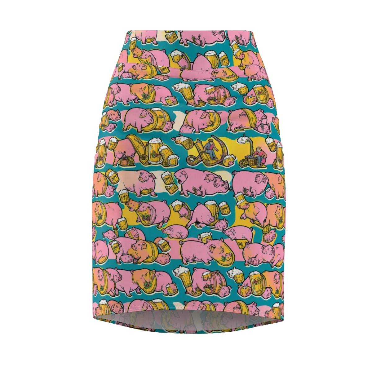 Pork And Pilsner on Pencil Skirt — Front