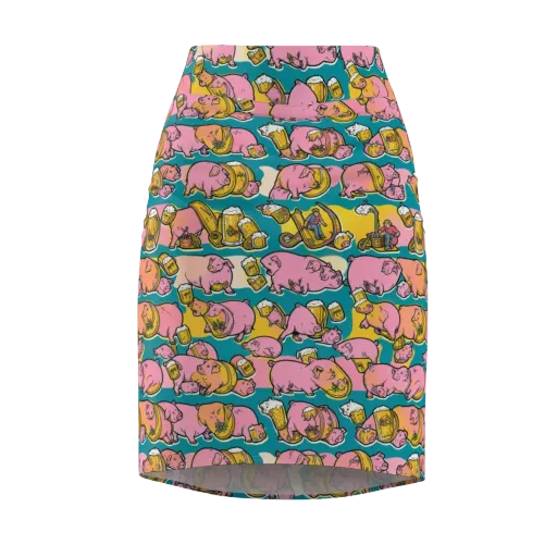 Pork And Pilsner on a Pencil Skirt