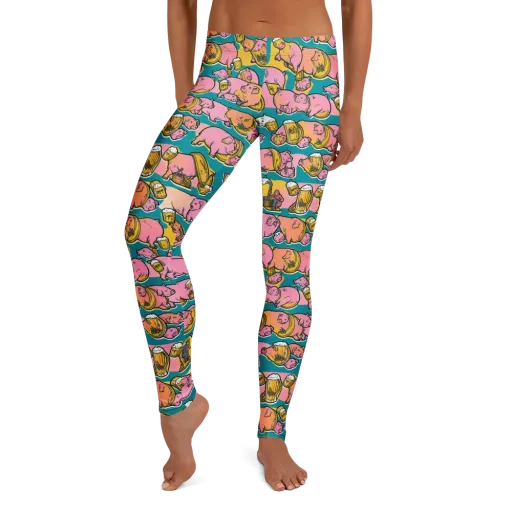 Pork And Pilsner on a Leggings