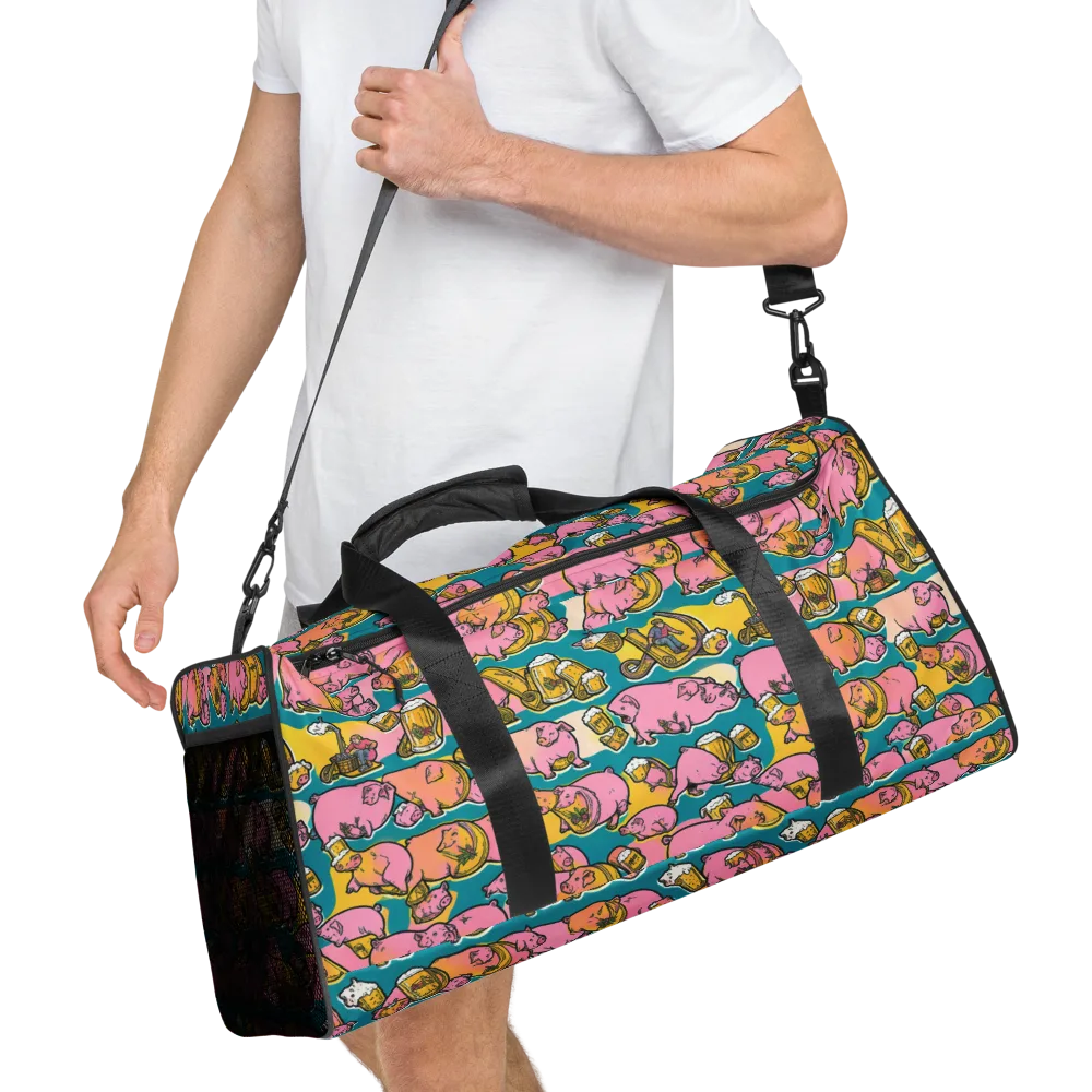 Pork And Pilsner on Duffle Bag — Right Front