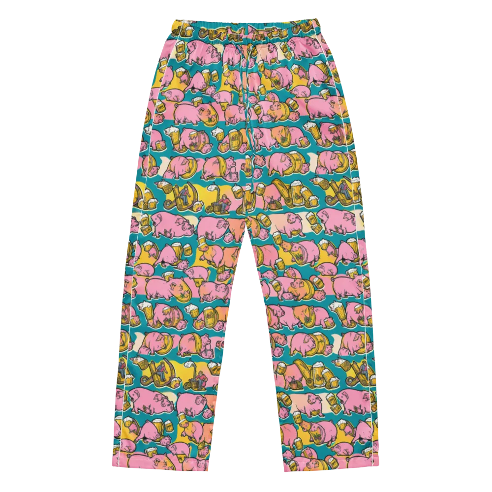 Pork And Pilsner on Women's Pajama Pants — Front