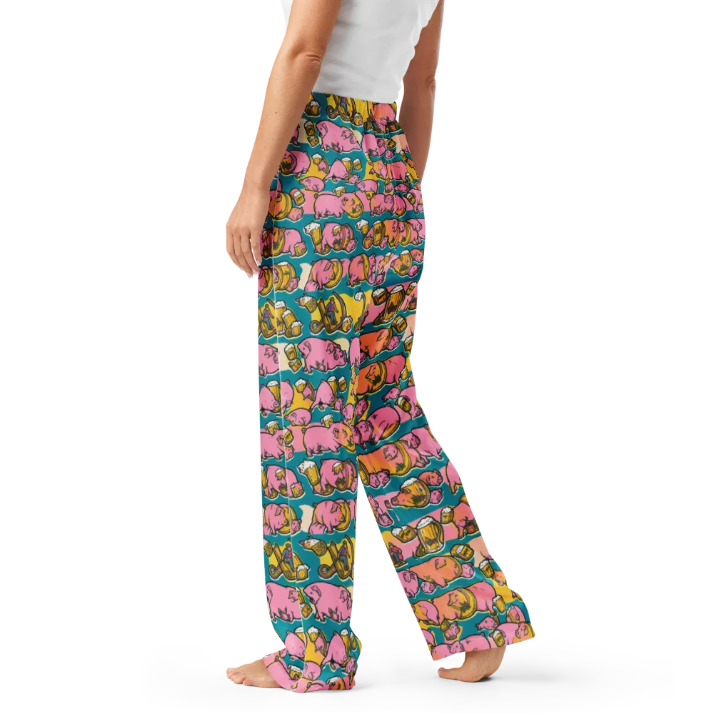 Pork And Pilsner on Women's Pajama Pants — Left