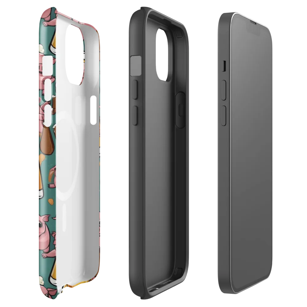 Pint-sized Porkers on MagSafe Tough Case for iPhone® — Front