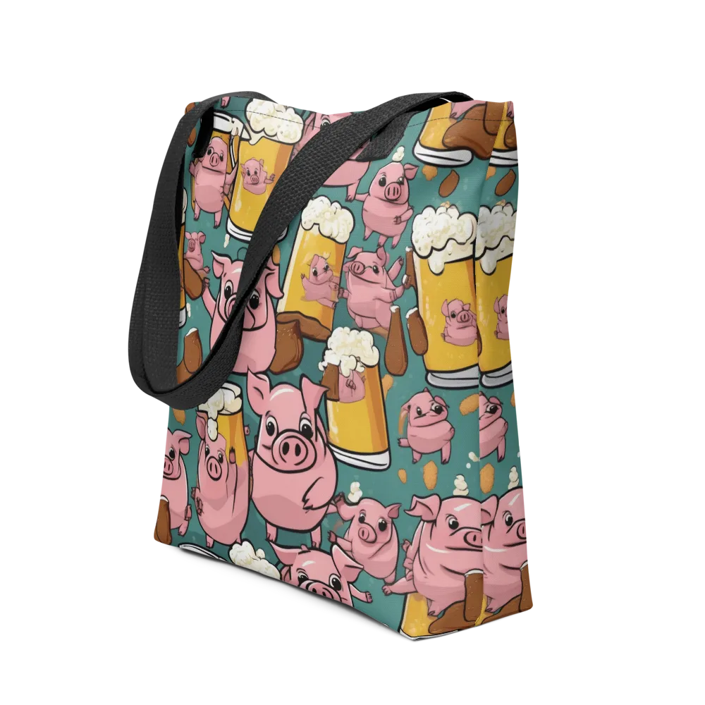 Pint-sized Porkers on Tote Bag — Front