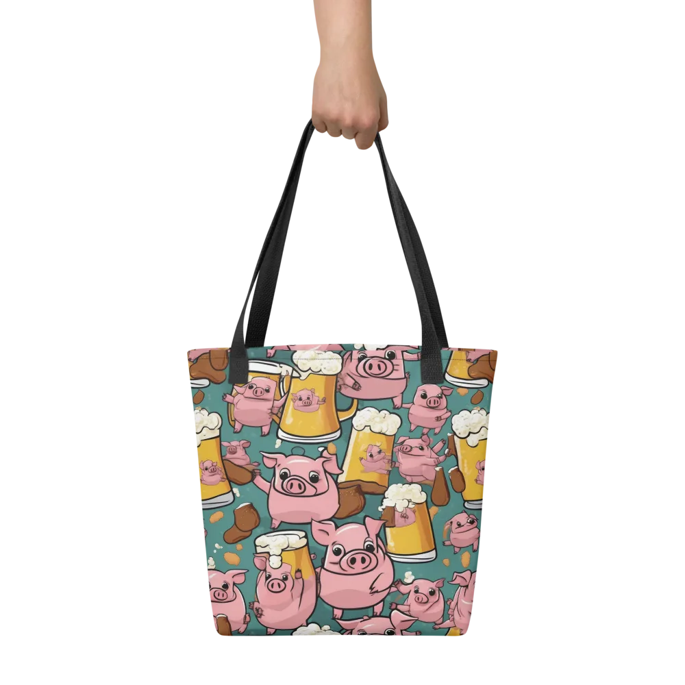 Pint-sized Porkers on Tote Bag — Front