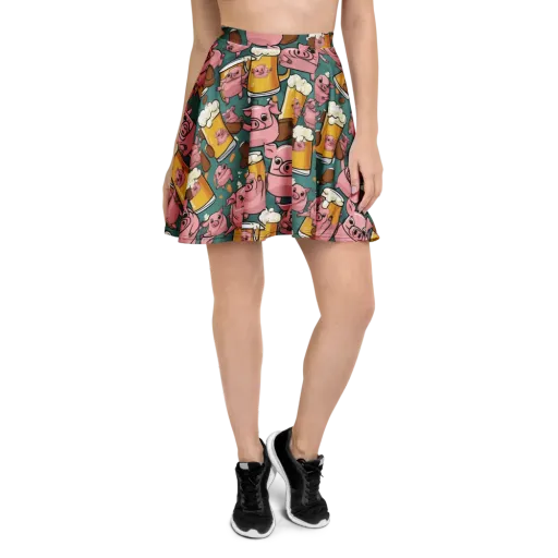 Pint-sized Porkers on a Skater Skirt