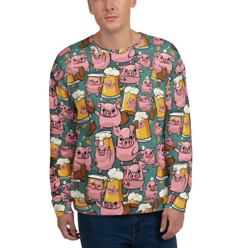 Pint-sized Porkers on Sweatshirt — Front