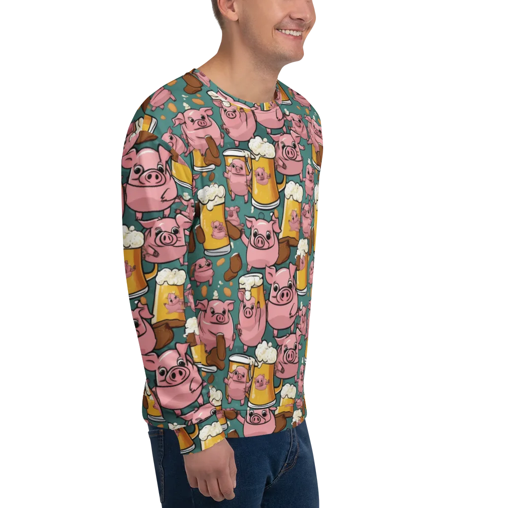 Pint-sized Porkers on Sweatshirt — Right Front