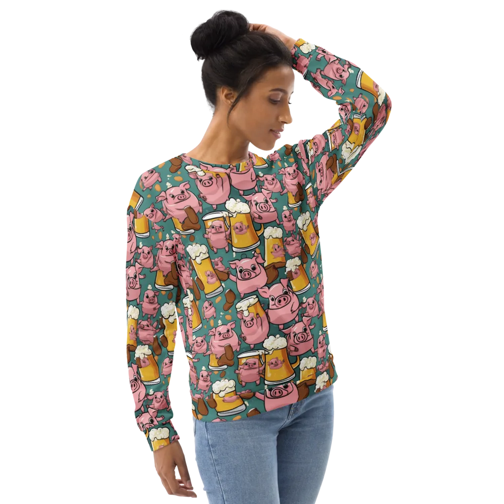 Pint-sized Porkers on Sweatshirt — Right Front