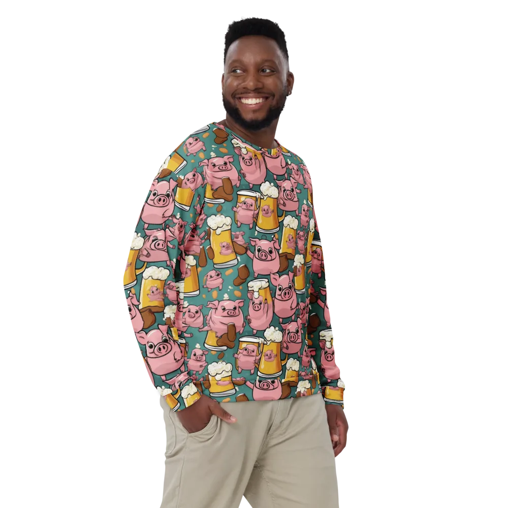 Pint-sized Porkers on Sweatshirt — Front