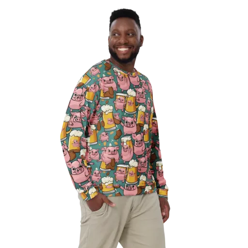 Pint-sized Porkers on a Sweatshirt