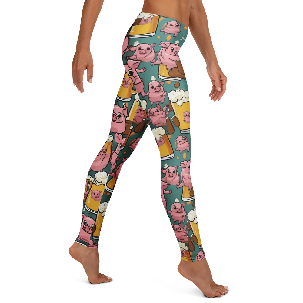 Pint-sized Porkers on Leggings — Right