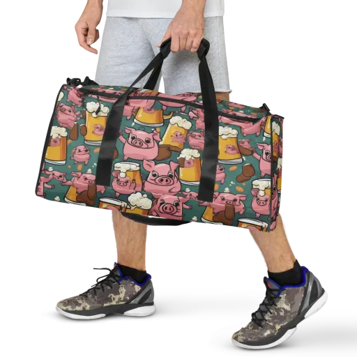 Pint-sized Porkers on a Duffle Bag
