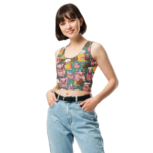 Pint-sized Porkers on a Crop Top