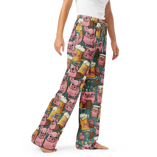 Pint-sized Porkers on a Women's Pajama Pants