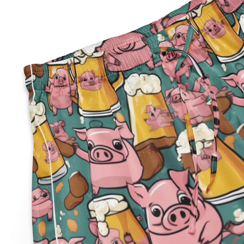 Pint-sized Porkers on Women's Pajama Shorts — Product details