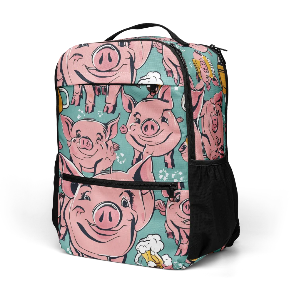 Bacon And Barley on Utility Backpack — Left Front