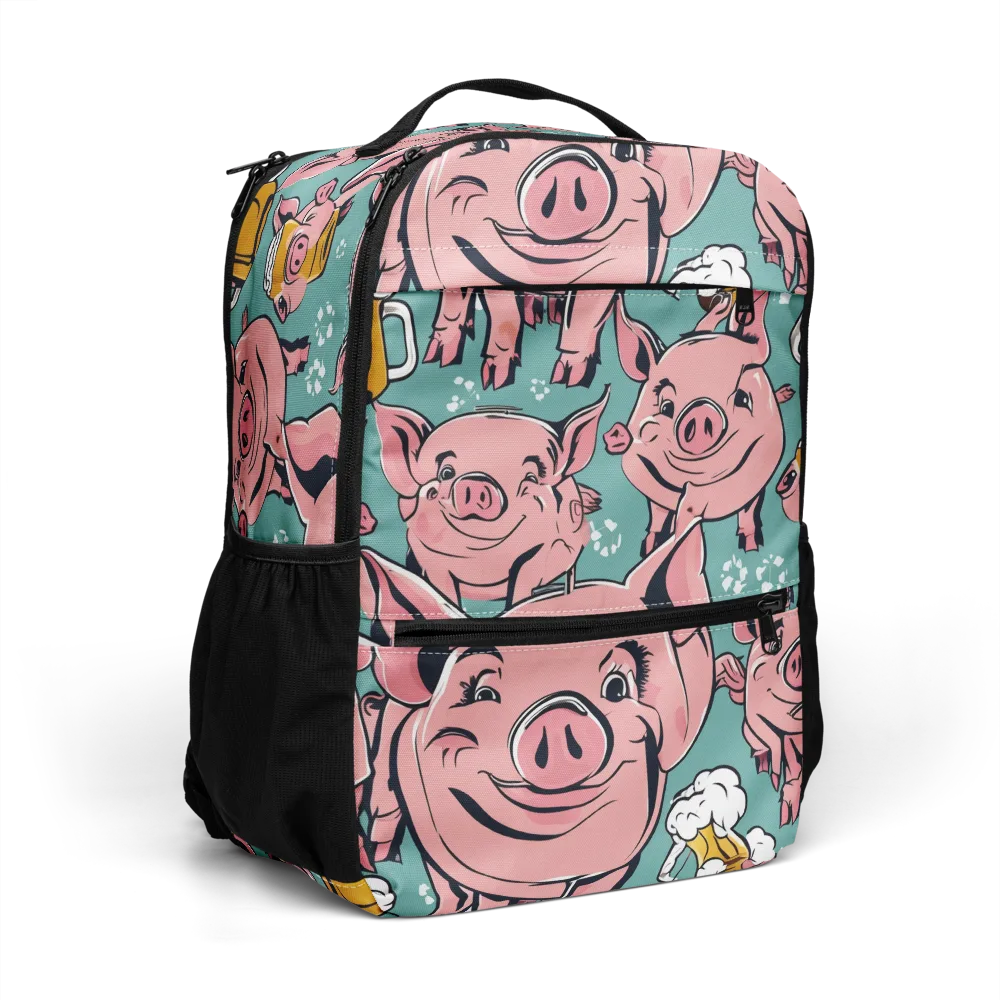 Bacon And Barley on Utility Backpack — Right Front