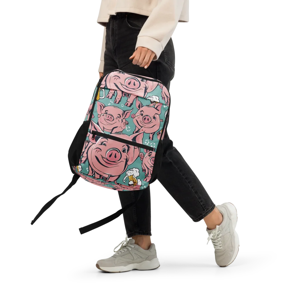 Bacon And Barley on Utility Backpack — Front