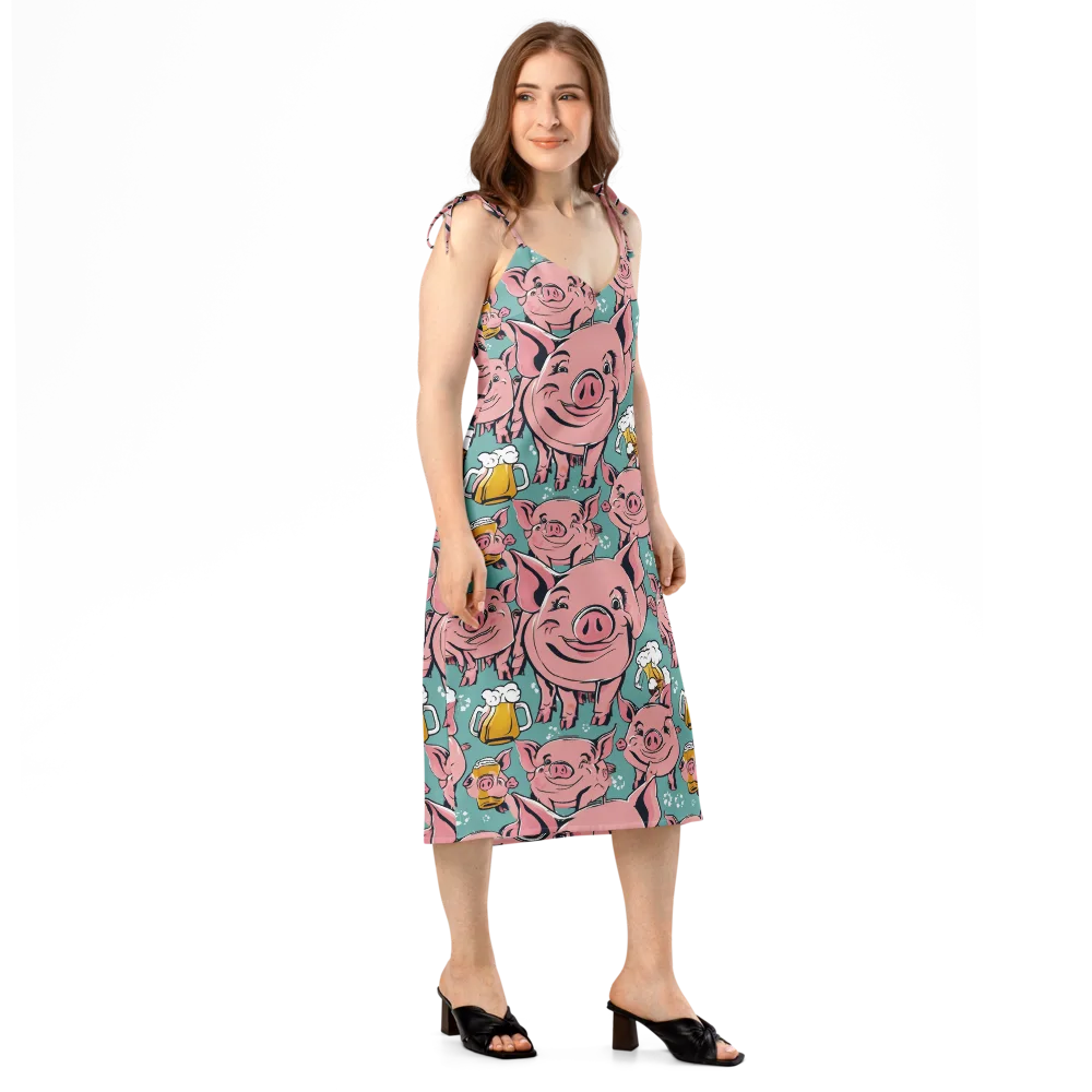 Bacon And Barley on Slip Dress — Right Front