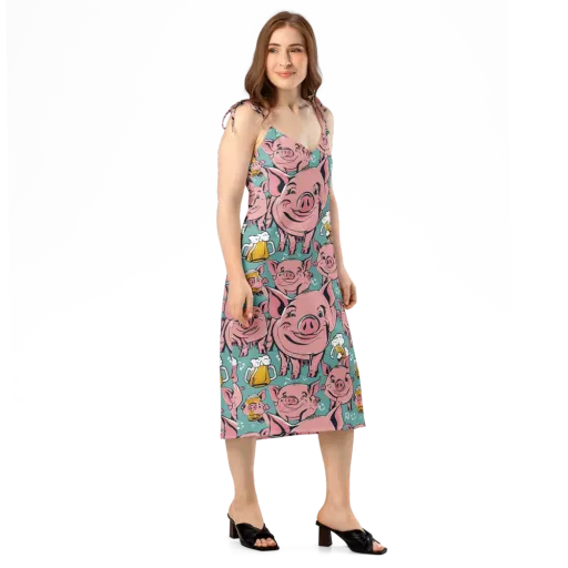 Bacon And Barley on a Slip Dress
