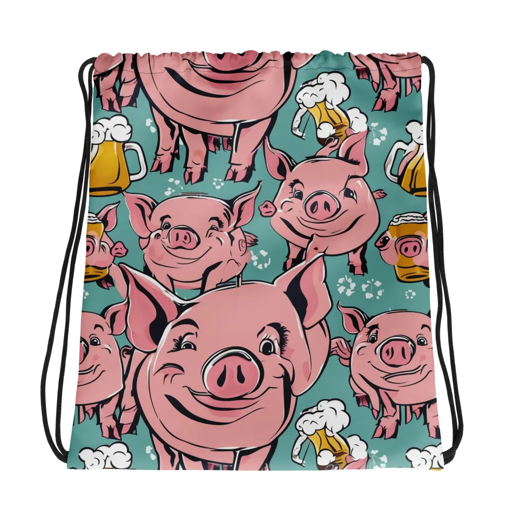 Bacon And Barley on Drawstring Bag — Photo