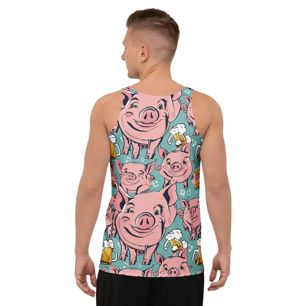 Bacon And Barley on Men's Tank Top — Back