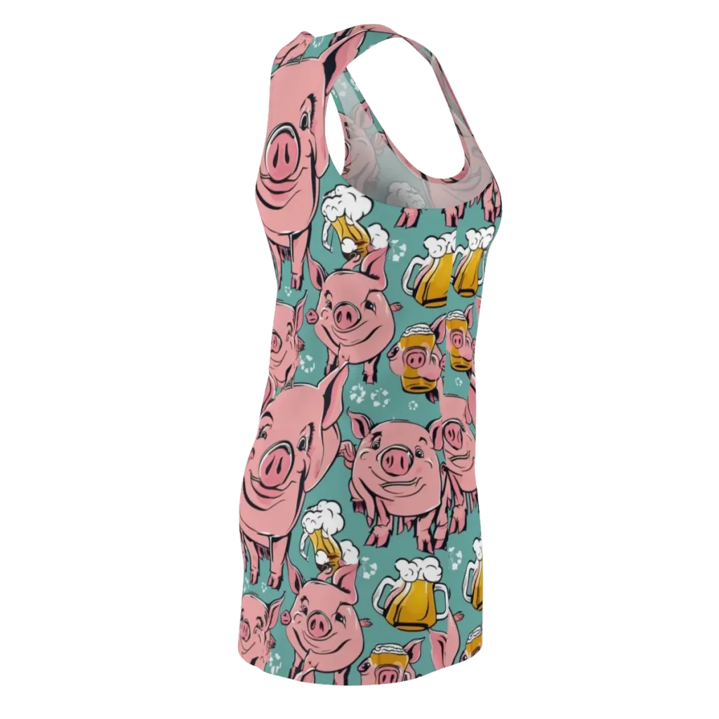 Bacon And Barley on Racerback Dress — Back Side