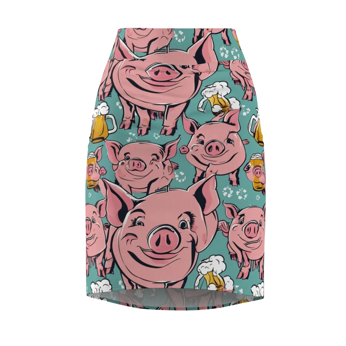 Bacon And Barley on Pencil Skirt — Front