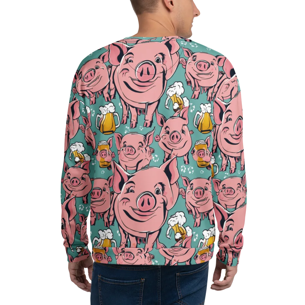 Bacon And Barley on Sweatshirt — Back