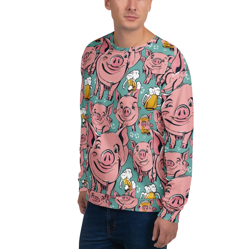 Bacon And Barley on Sweatshirt — Left Front