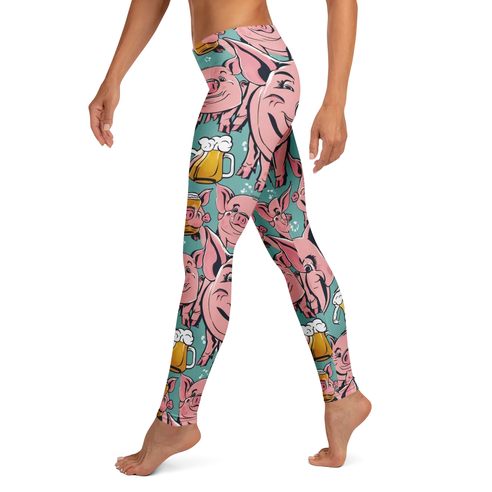 Bacon And Barley on Leggings — Left