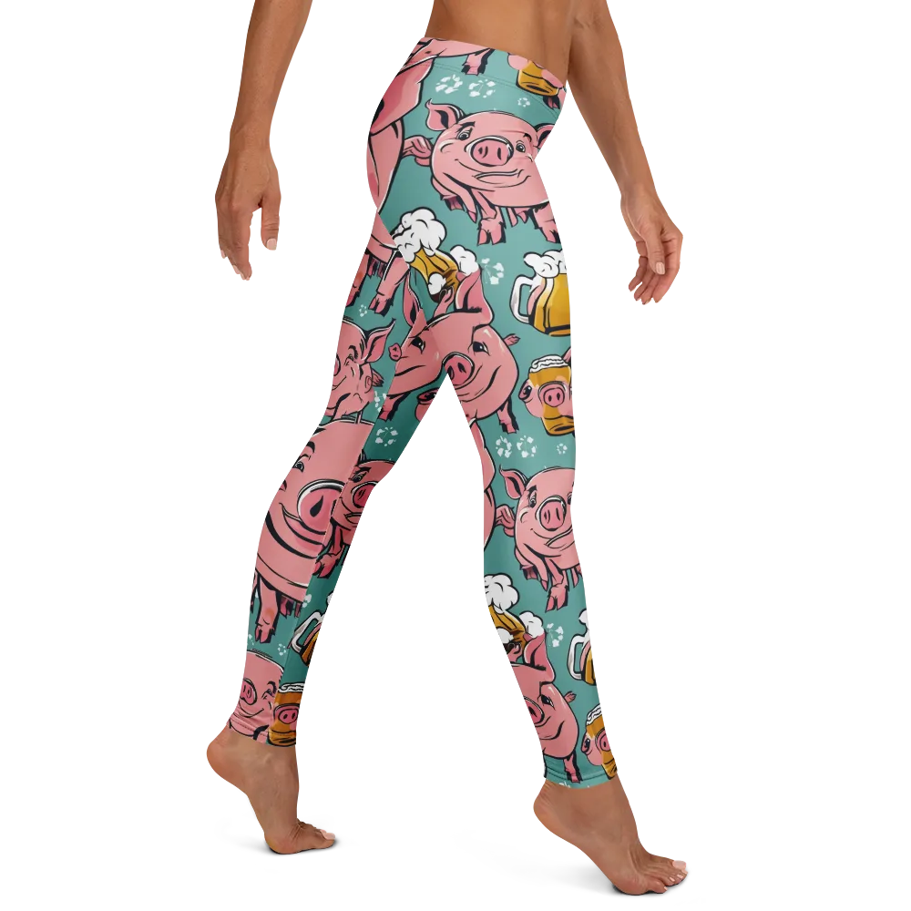 Bacon And Barley on Leggings — Right